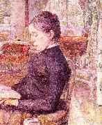  Henri  Toulouse-Lautrec The Reading Room at the Chateau de Malrome USA oil painting artist